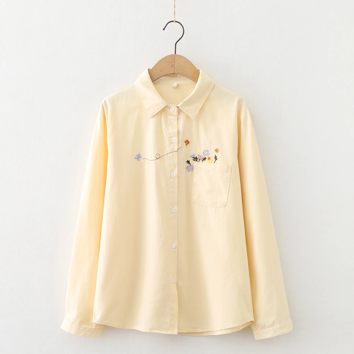 Новинка весны 2021 изящная женская рубашка с цветочной вышивкой топы свежая