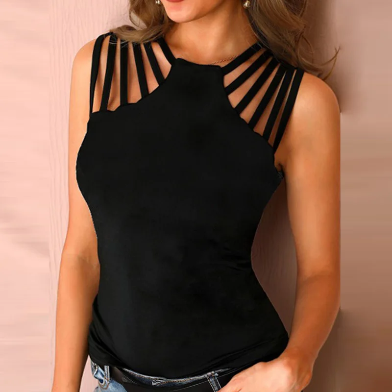

2021 New Sexy Halter Women Blouse Shirts Spring Hollow Out Backless Bodycon Tops Summer Casual Solid Off Shoulder Slim Fit Blusa