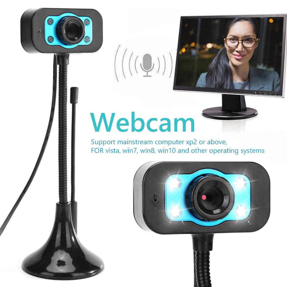 Веб камера HD 0 3 МП со встроенным микрофоном и USB драйвером|Веб-камеры| |
