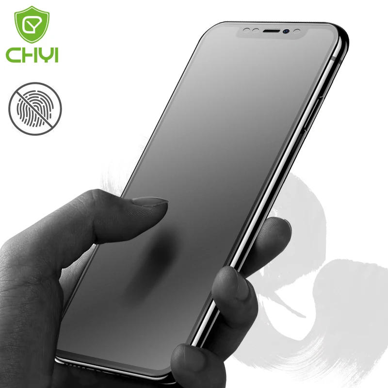 Матовая без отпечатков пальцев для iphone x стеклянная Защитная пленка экрана