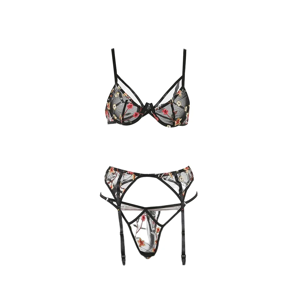 Комплект нижнего белья из двух предметов женское сексуальное нижнее белье с