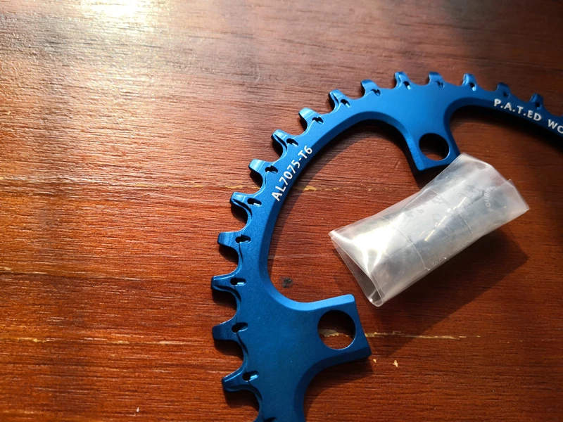 

FOURIERS Bicycle Crank 96BCD Round Shape 38T MTB Chainring Bicycle Chainwheel Circle Crankset Single Plate Bicycle Parts