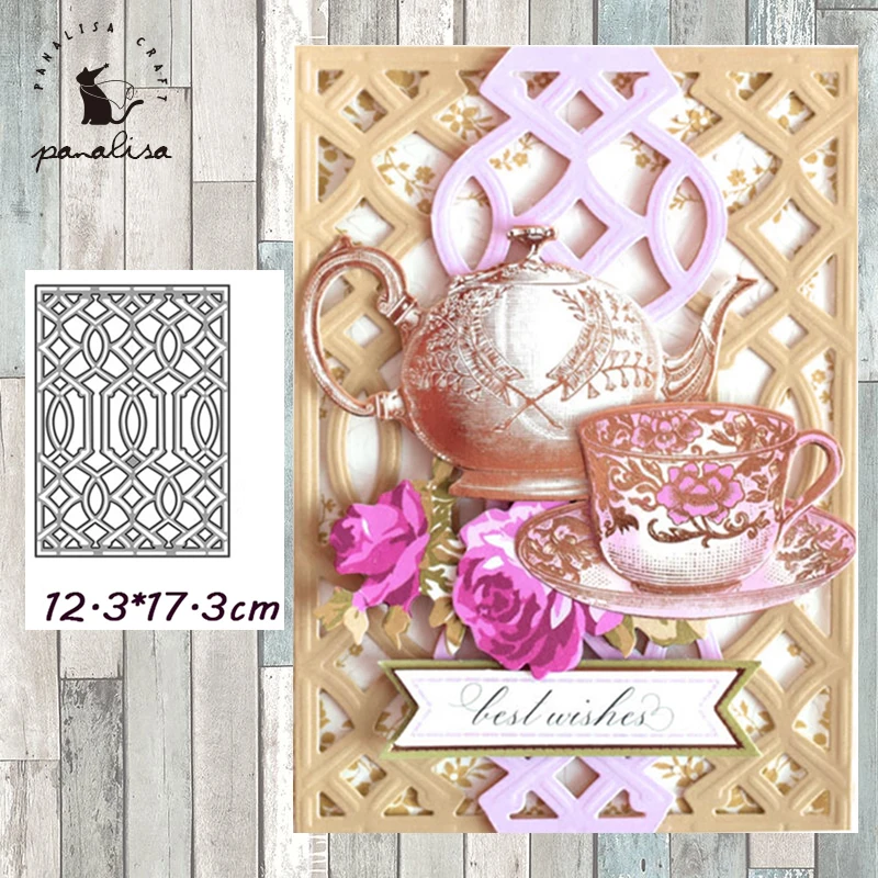 

Panalisacraft Lace Background Metal Cutting Dies Craft Dies Scrapbooking Card Making Album Embossing Stencil Die Cut Decoration