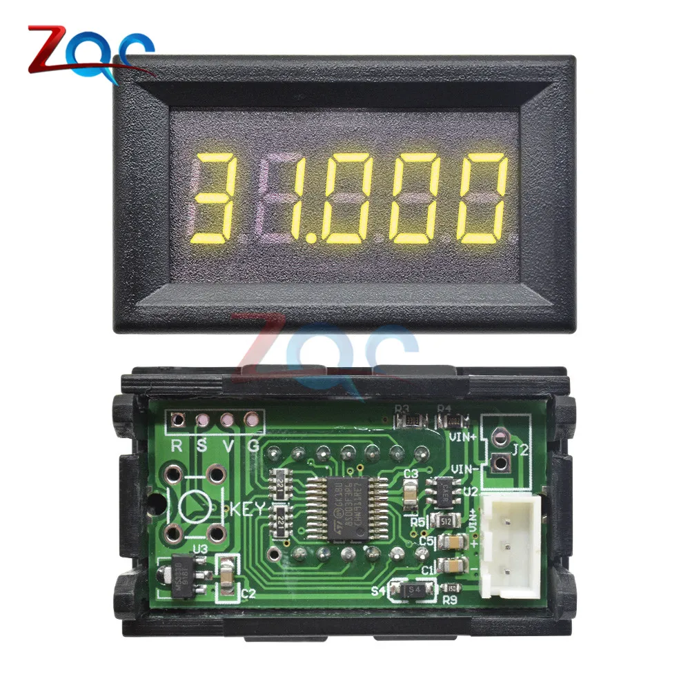 Мини 5 бит 0 36 &quotсветодиодный дисплей Вольтметр DC 3 30 в детектор напряжения Панель