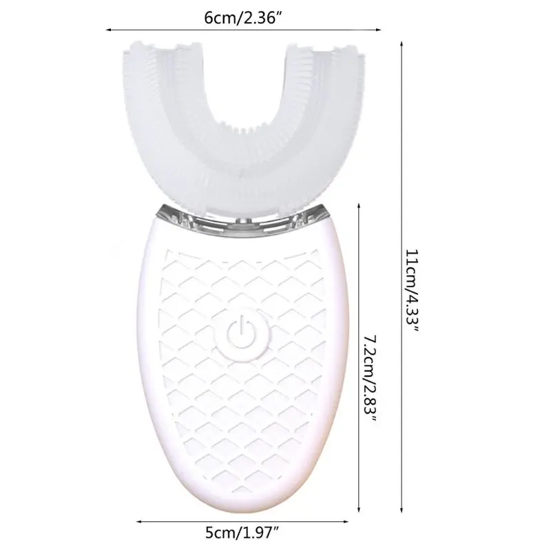 

Automatic Adult U-shaped Electric Toothbrush Sonic Whitening Waterproof Silicone Braces Ultrasonic Tooth Beauty Cleaner