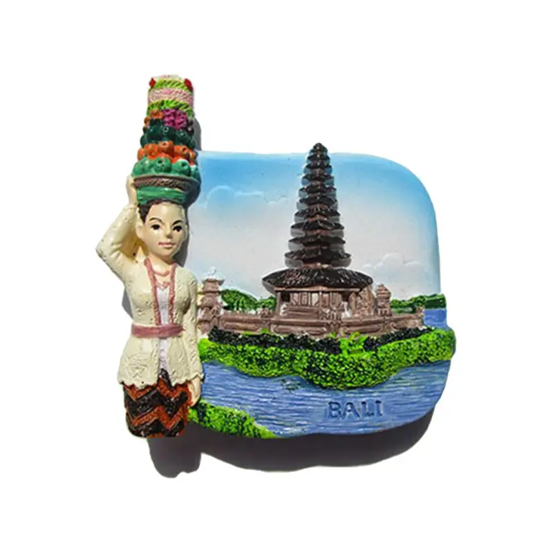 Bali 3D магнит на холодильник, магнитные наклейки на холодильник по всему миру, башня Лондон, Япония, Греция, Сидни, Балийский мир, сувенир для путешествий - Цвет: Bali