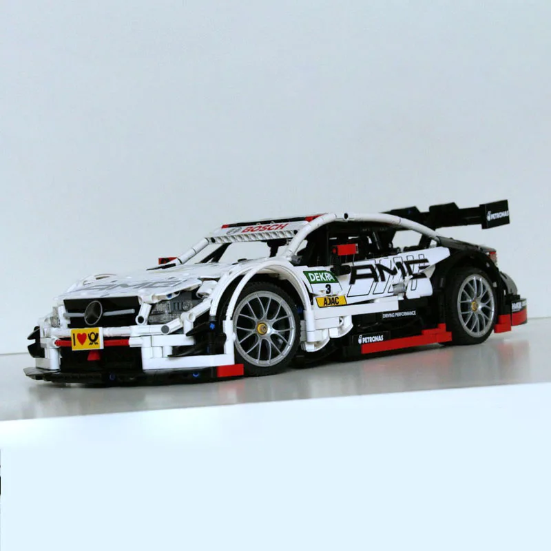 Новый Technic C63 спортивный автомобиль MOC 6687 светодиодный RC двигатель мощность