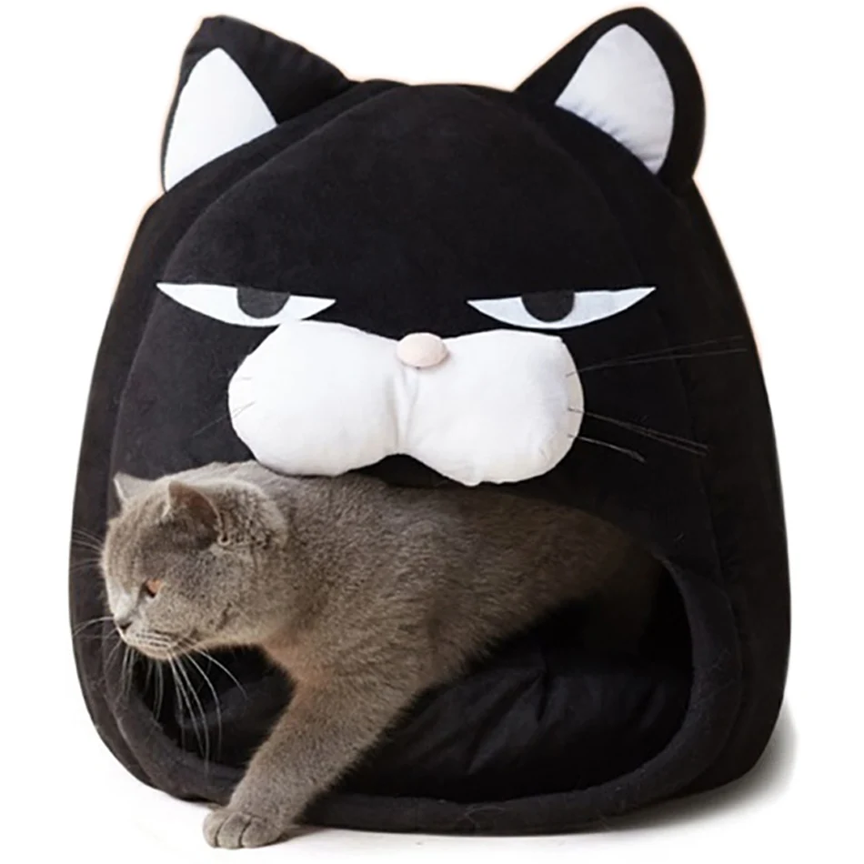 

Cute Cat Dog Bed House Soft Nesk Cave Bed For Kitten Cat Basket Sweet Hut Pet Bed Cat Sleep Home Indoor Kennel Dog Small Puppy