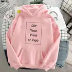 Женские толстовки с принтом на заказ, женские худи в стиле Харадзюку сделай сам, фото или искусство, модная женская одежда с капюшоном на заказ