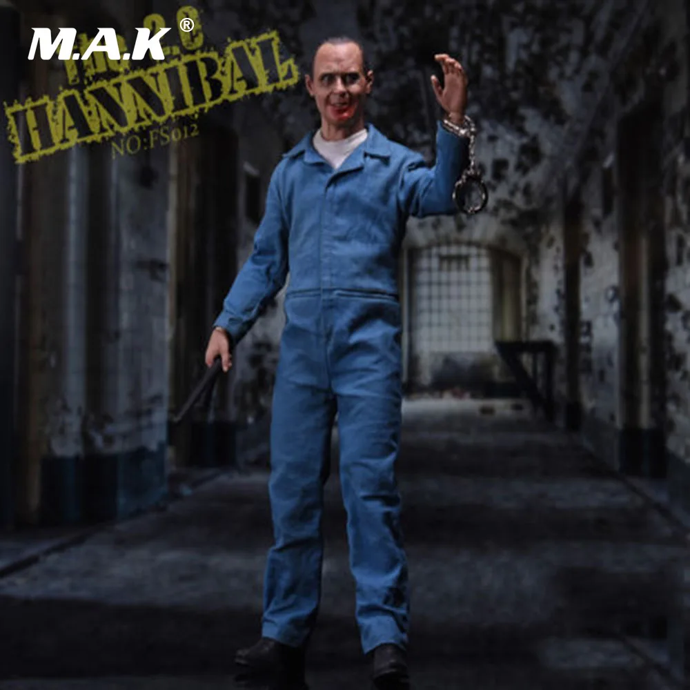 1/6 Масштаб FS012 тишина ягнят Ганнибал Lecter 2 0 кукла игрушка с шт. голова Лепка полный