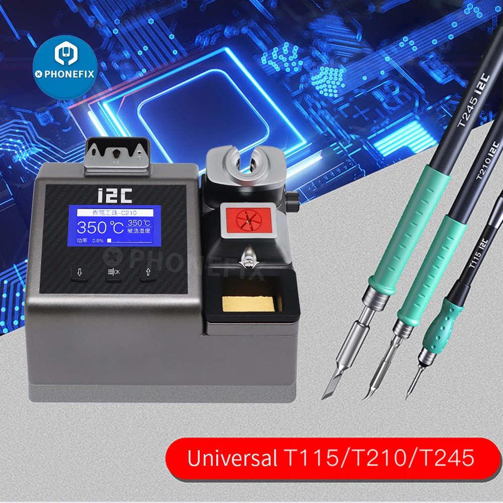 Паяльная станция i2c 2 тонких нано с ручкой C210 C245 C115 паяльная OEM JBC наконечниками для