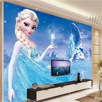 custom size 3d photo wallpaper mural kids room snow queen butterfly 3d picture painting sofa tv backdrop wallpaper for wall 3d
