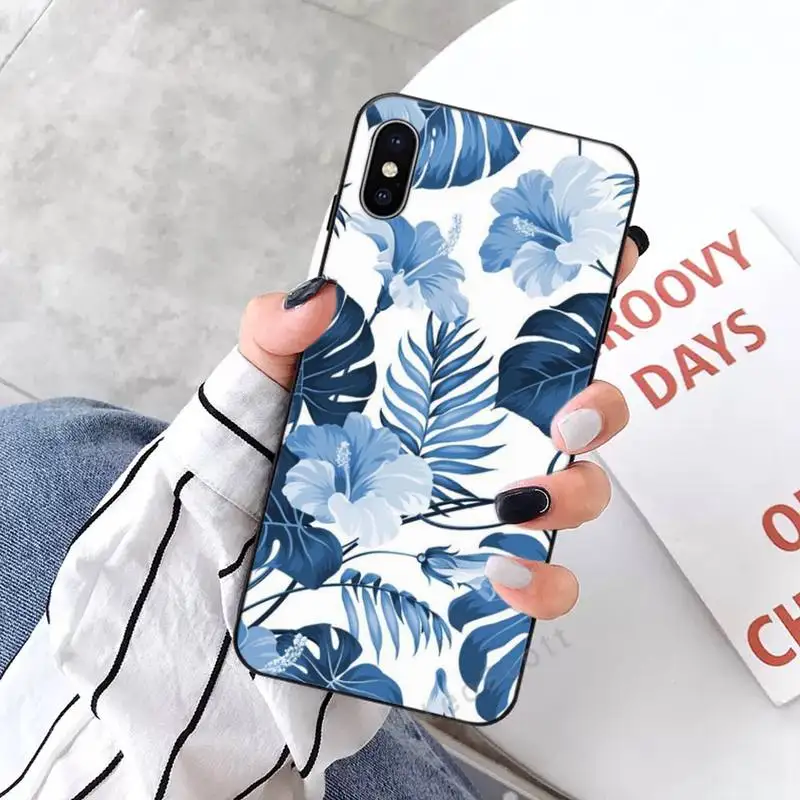 

Floral Botanic Banana leaves Phone Case for iPhone 11 12 mini pro XS MAX 8 7 6 6S Plus X 5S SE 2020 XR