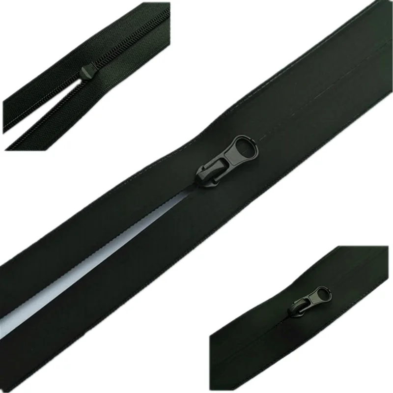 

5 Meters 4 Zipper Puller 3# Lnvisible Self-Locking Waterproof Zipper Open End Zipper For Pillow Luggage Clothing