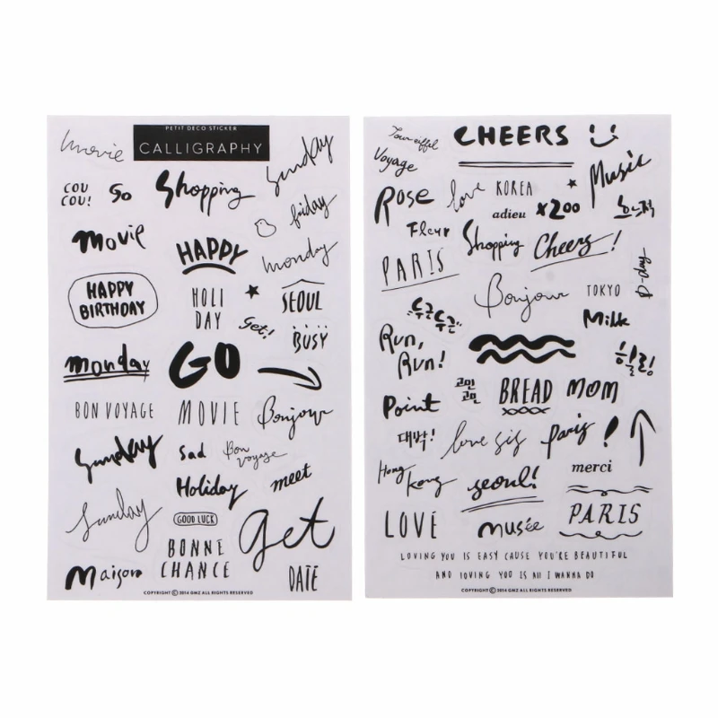 

8 Styles Colorful Letters Art Resin Stickers Letters Personalized Resin Fillings