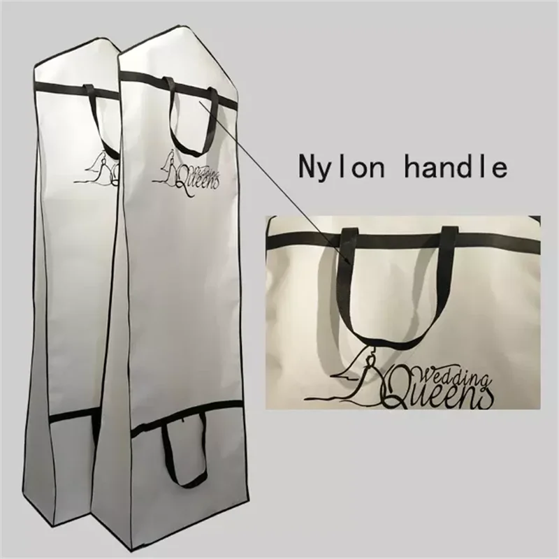 

HOT New Thick Non Woven Material Large Size For Wedding Evening Dress Dust Cover Protector Bag Dustproof Accept Printing LOGO