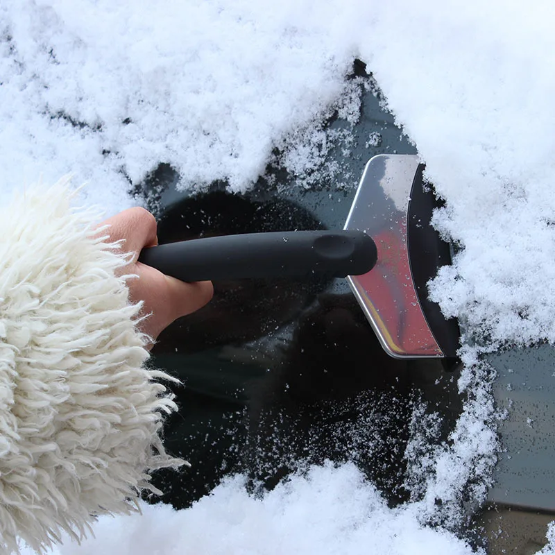 Shunwei лед из нержавеющей стали с короткой ручкой снег лопата зимний автомобильный