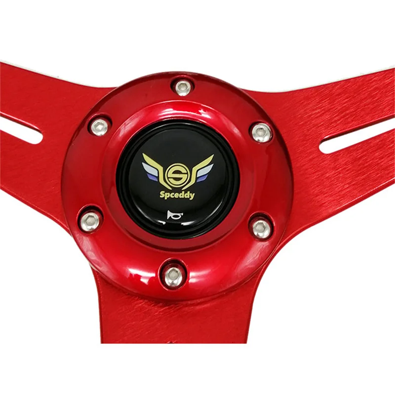 Универсальные автомобильные гоночные рулевые колеса 14 дюймов 350 мм сталь/ПВХ