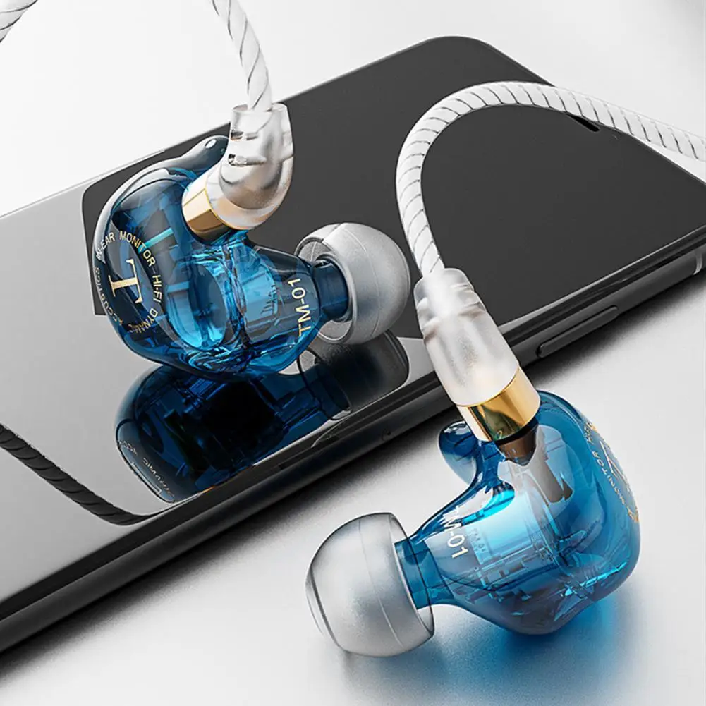 TM-01 3 5 мм проводные наушники вокруг уха стерео многофункциональная HiFi In-Ear