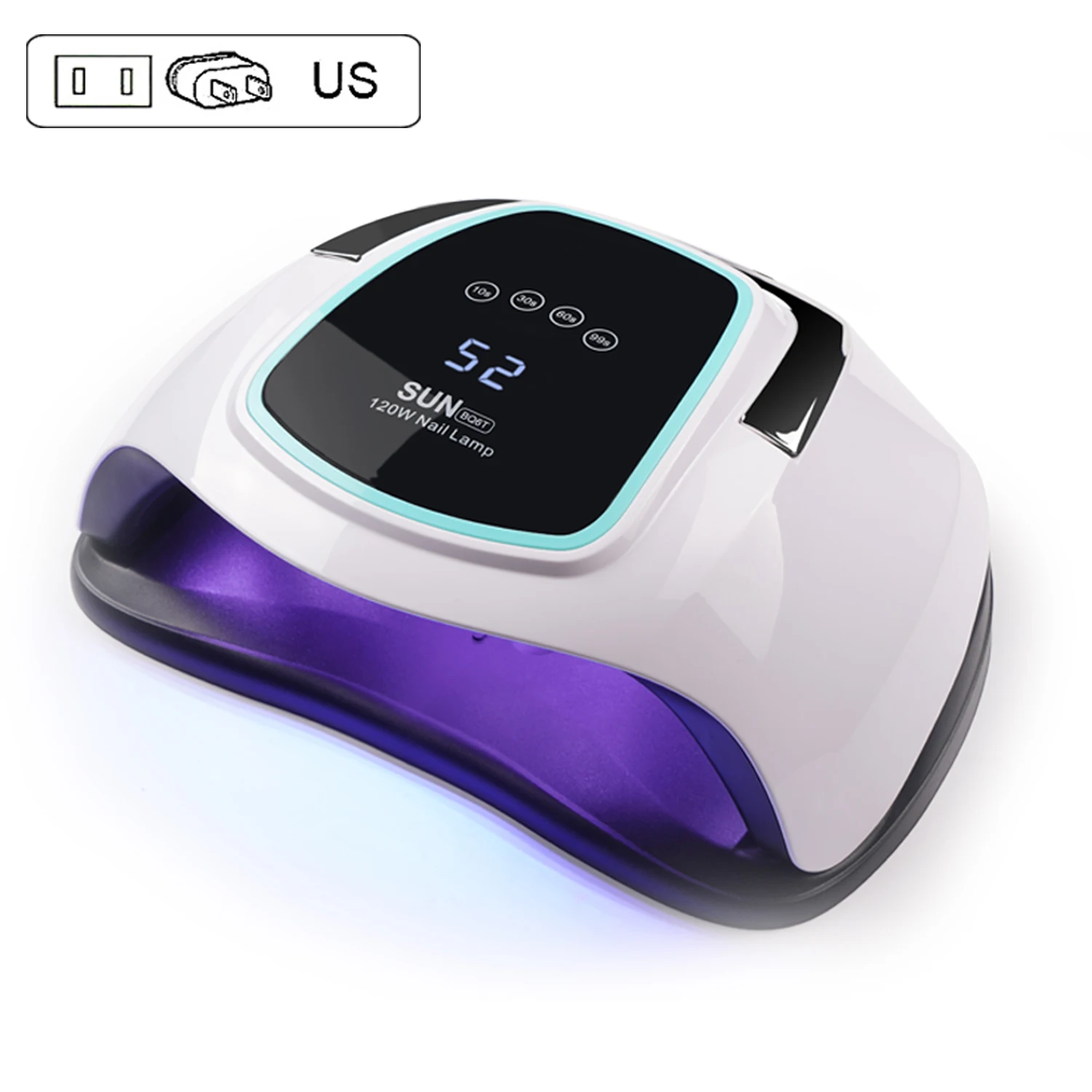 US Plug Сушилка для ногтей быстрая сушка 36 светодиодов Светодиодная лампа SUN BQ6T 108 ВТ УФ лампа для маникюра инструменты для ногтей лампа для быстрого лечения лампа для сушки гель-лака - Цвет: US Plug