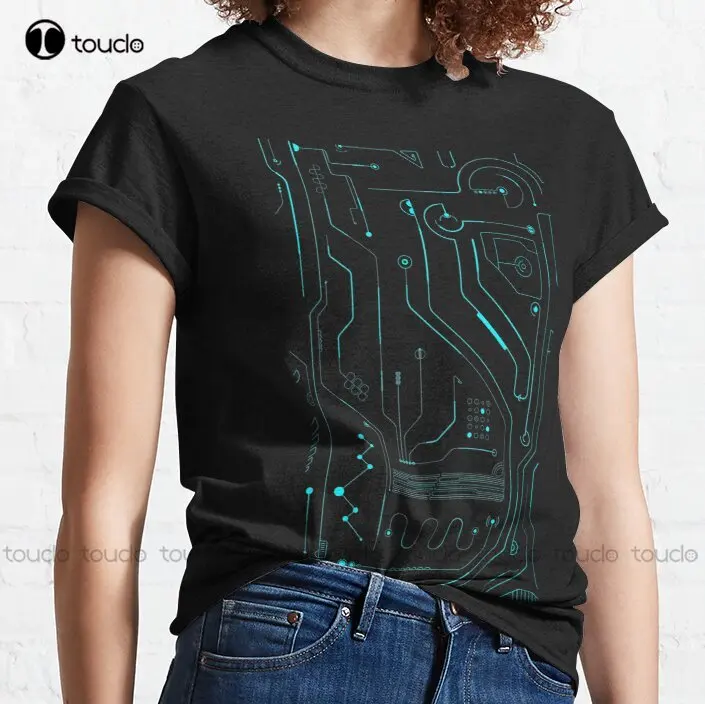 

New Circuit Board Classic T-Shirt Womens Golf Shirt Cotton S-5Xl Unisex