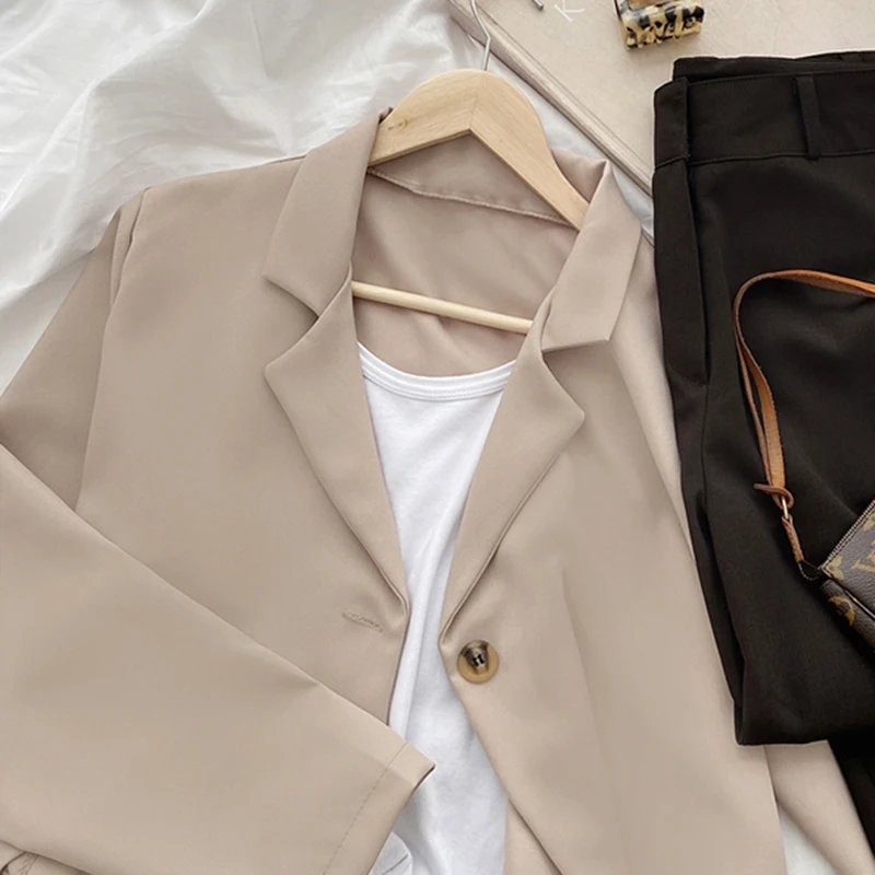 Женские повседневные блейзеры в стиле High Street модные Универсальные весенние