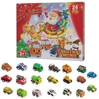 24 pcs pulls back cars toy set christmas countdown calendar gift blind box for children over 1 year old educational toy car