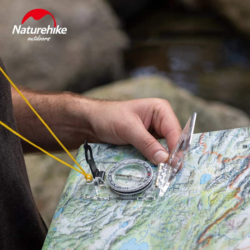 Naturehike направленный компас Прозрачный складной Сверхлегкий портативный походный