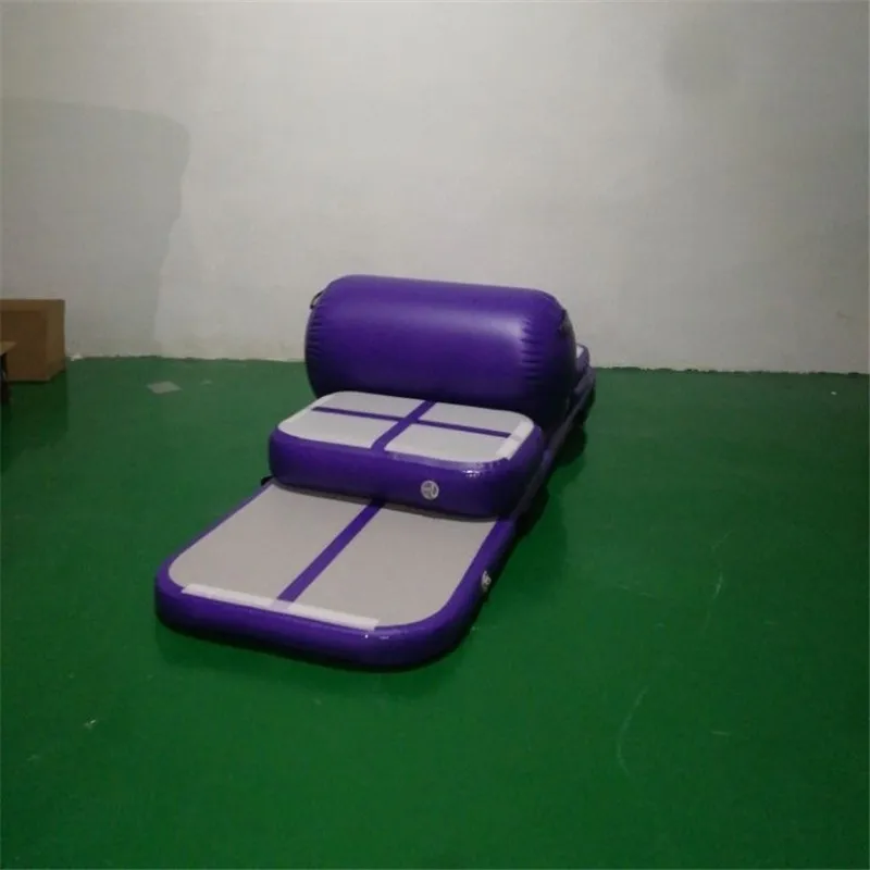 Purple Набор(6 шт.) надувной спортивный воздушный трек набор оборудования, надувной Тренировочный Набор воздушный трек, надувной гимнастический коврик - Цвет: Purple
