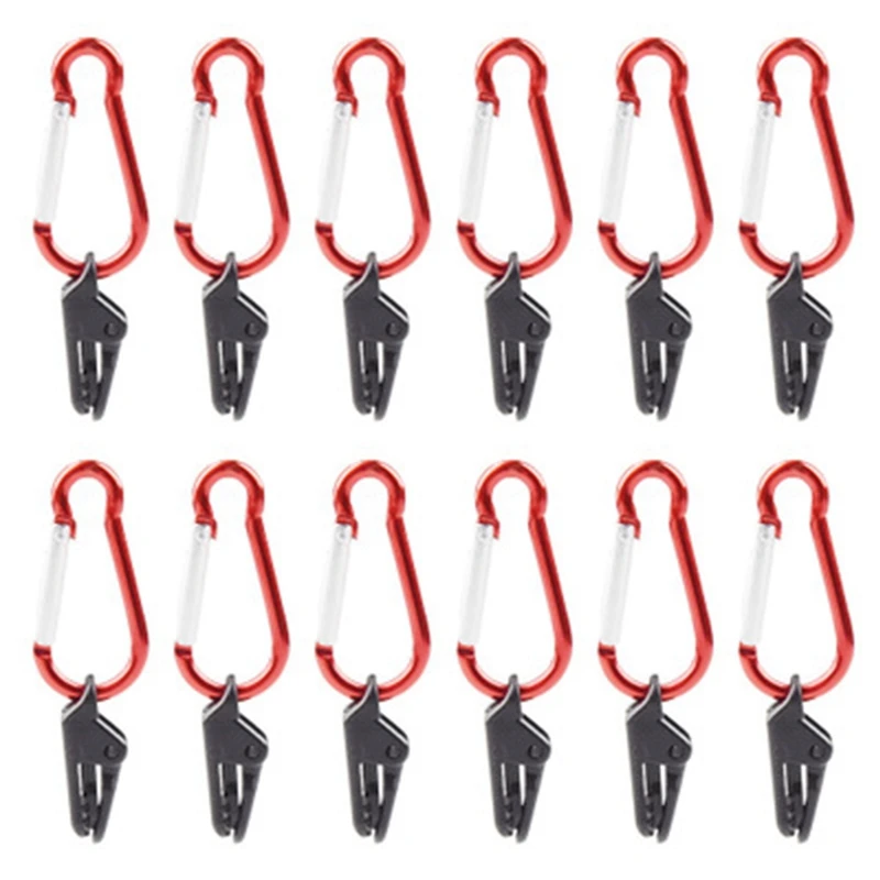 

10Pcs Outdoor Camping Tent Windproof Fixed Clip Barbecue Canopy Tarpaulin Fixed Pull Point Clip Buckle Plastic Alligator Clip