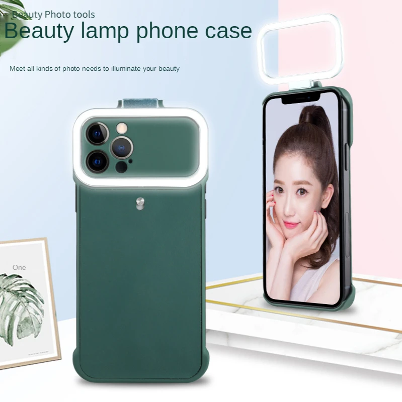 

Новинка, кольцевой светильник для IPhone 12 Pro, фонарик для селфи, чехол для мобильного телефона, чехол для IPhone 12 Pro Max 12 Mini