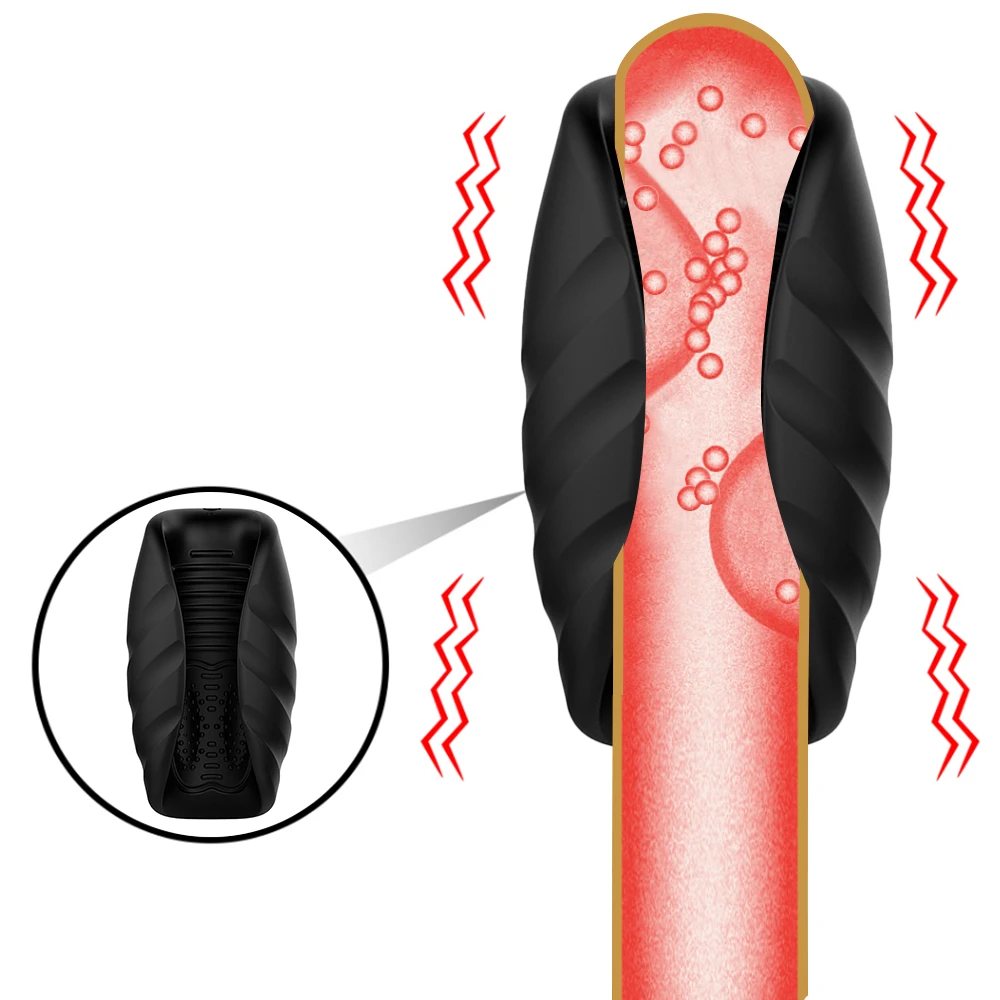 Мужской мастурбатор чашка двойной мотор Вибрация нагрев самолет для пениса