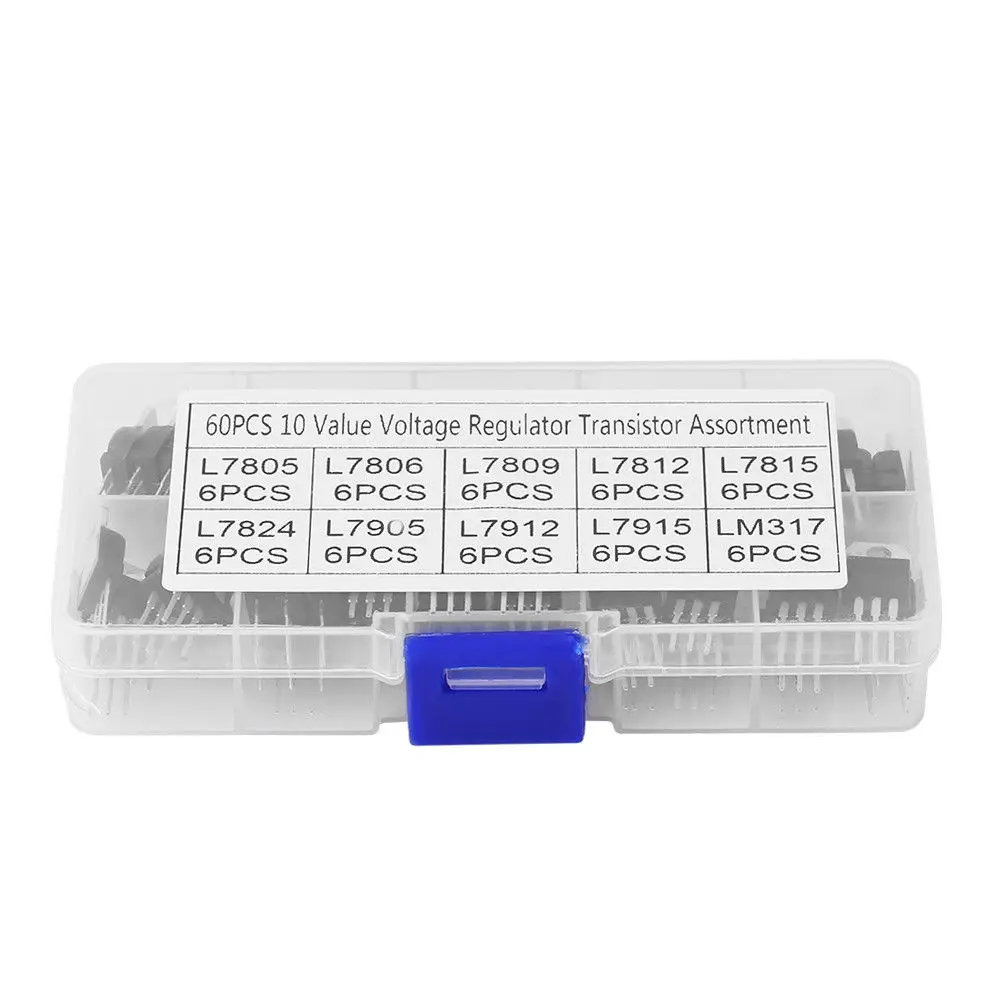 60 шт./лот 10 Значение L7805 LM317 транзистор стабилизатора напряжения Ассортимент