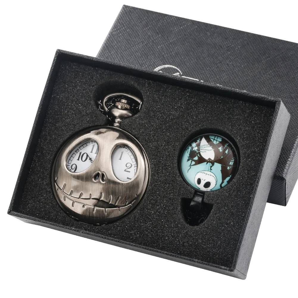 Fashion Necklace Pendant Chain Vintage Quartz Pocket Watch Great Gifts Sets with Exquisite Gift Box for Friend