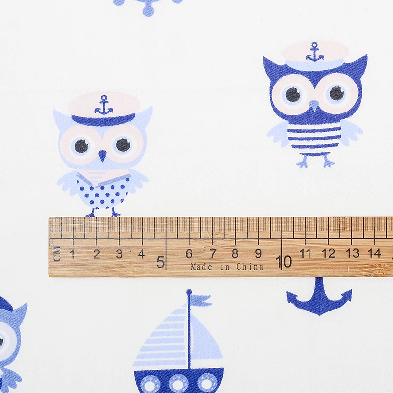 2020 новая белая серия хлопковых швейных тканей с мультяшным рисунком ручная