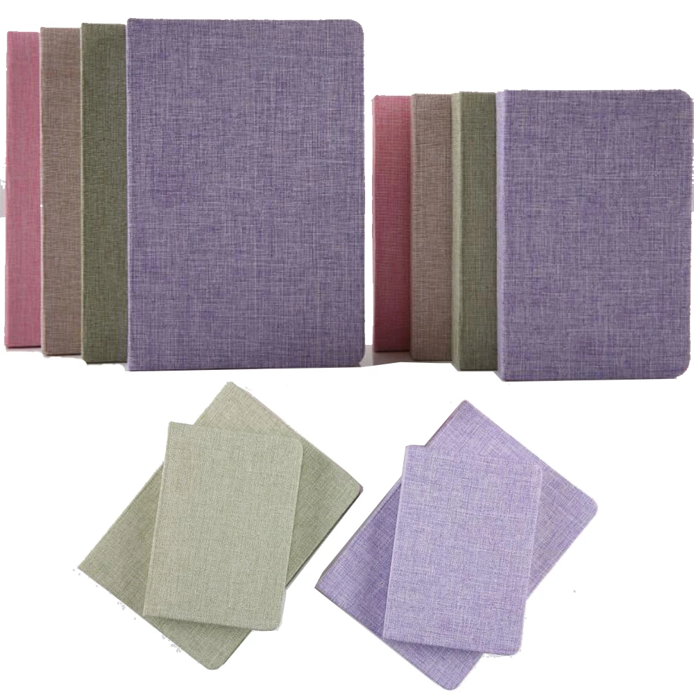 Блокнот для путешествий из тонкой льняной ткани блокнот с магнитной застежкой 128