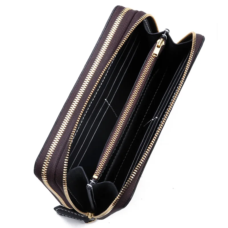 Кошельки из натуральной кожи ручной работы сумка с резьбой по карпа кошельки