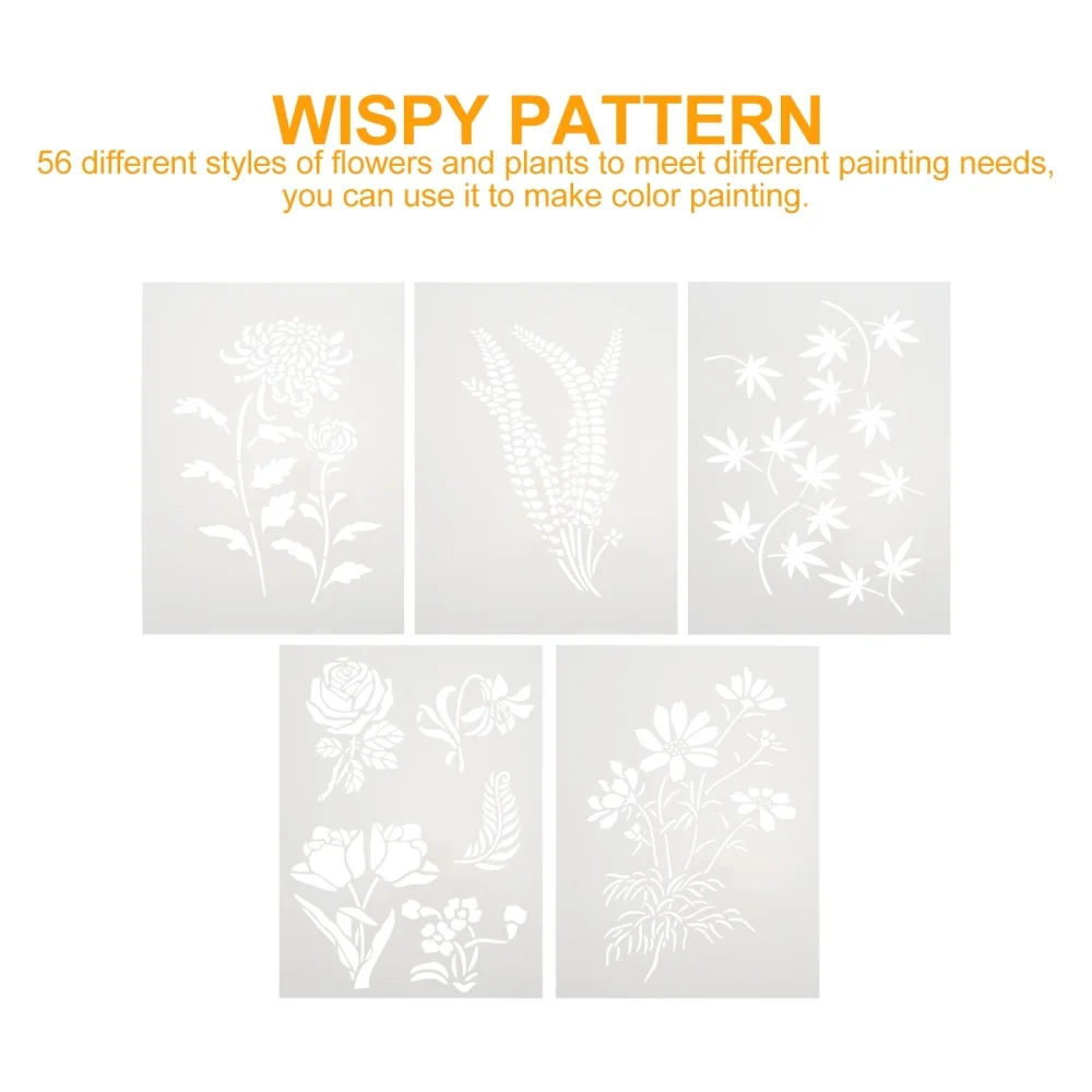 

5pcs DIY Hollow Painting Templates Arts Crafts Drawing Stencil Templates