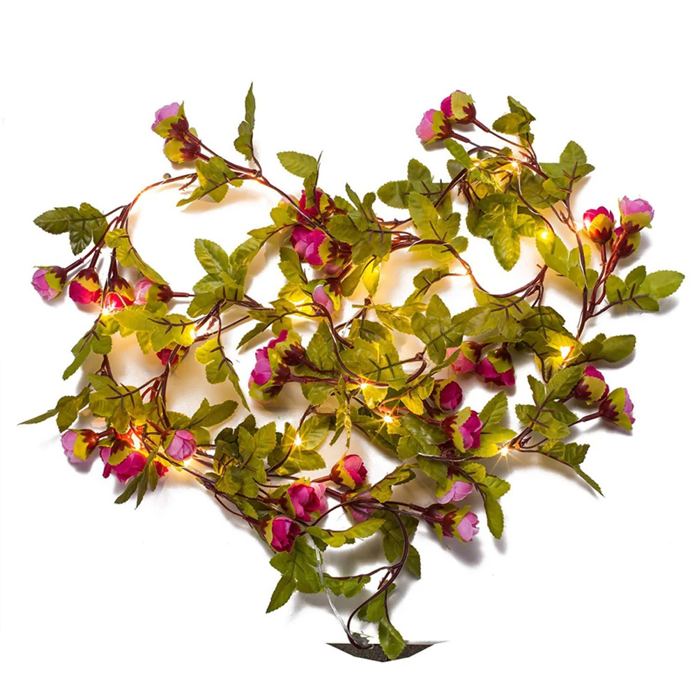 Гирлянда из медной проволоки 2 м 20 светодиодов батарейки АА|Светодиодная лента| |