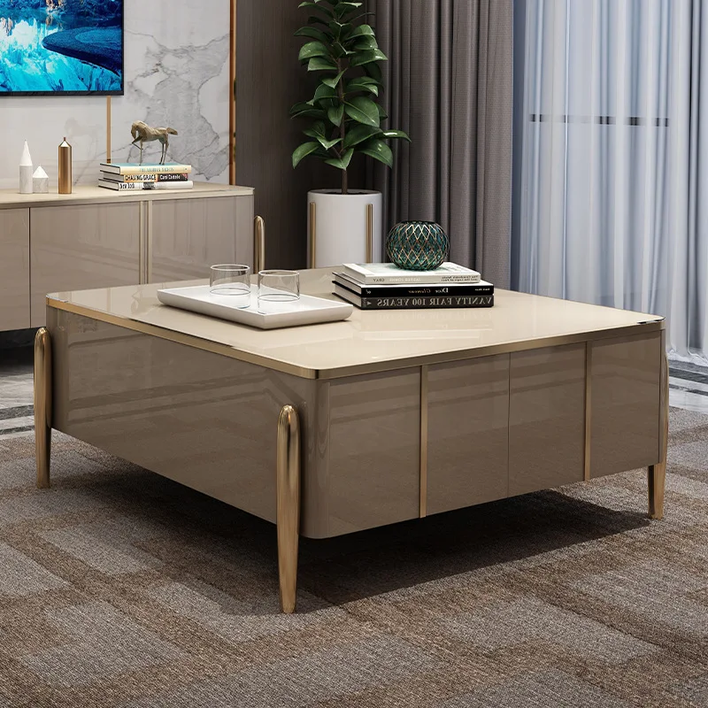 Factory Direct Modern Simple Coffee Table TV Cabinet Unit Small Apartment Living Room Marble Solid Wood | Мебель