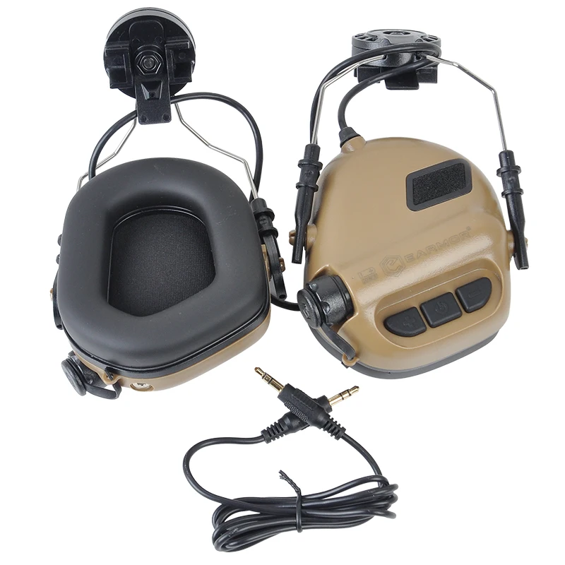 Электронные Наушники для защиты от шума для ARC military helmet треков(Быстрый Шлем