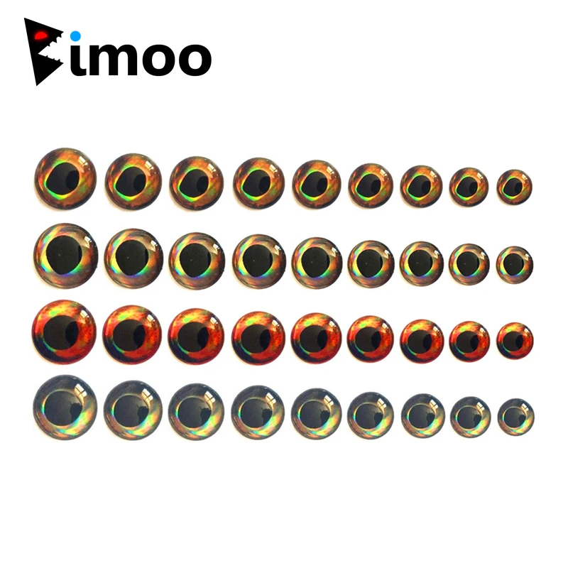 Bimoo 50 шт./упак. новые 3D бусины рыболовные глаза для завязывания мушек материал