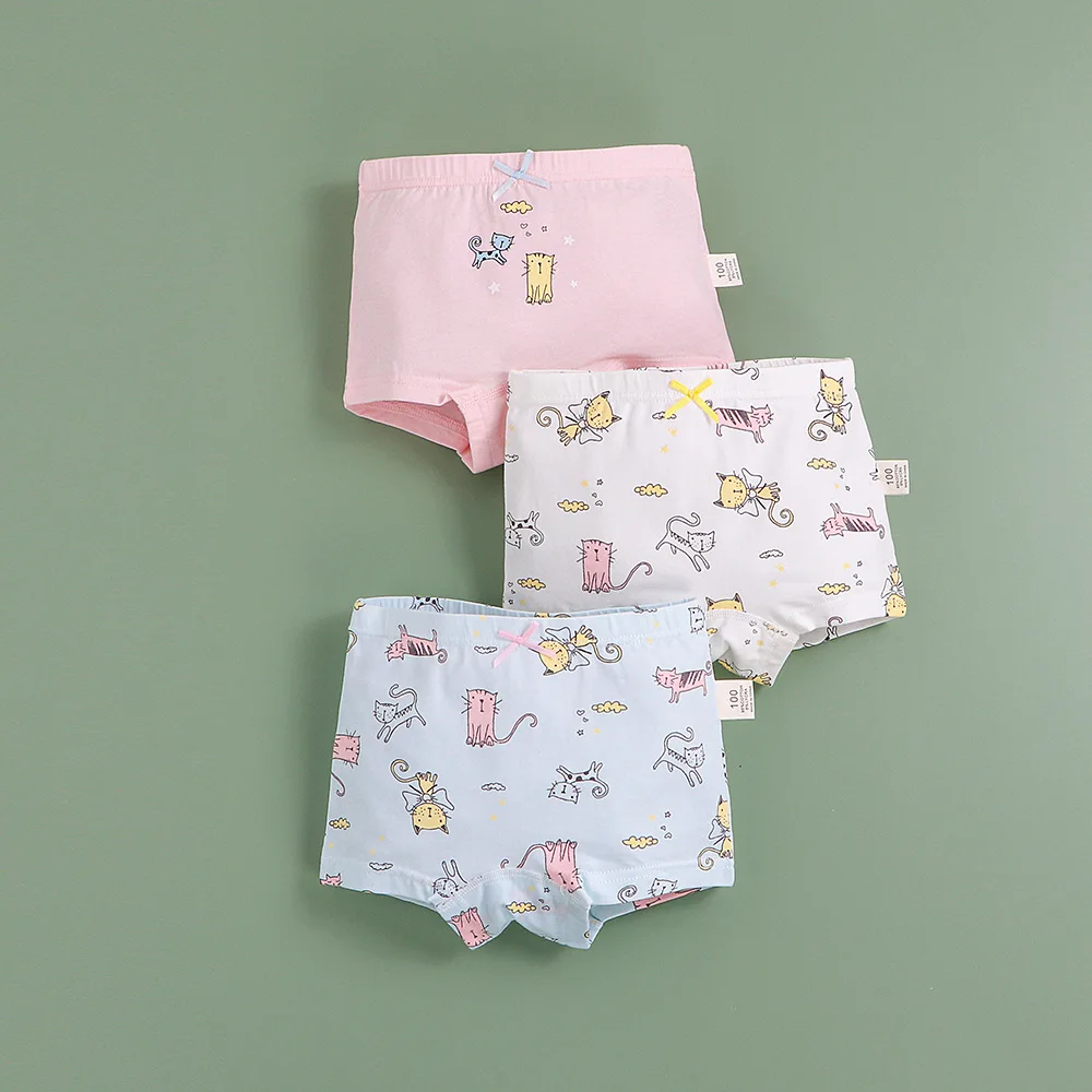 

2021 Sale New Free Shipping High Quality girls Boxer Shorts Panties Kids children cartoon underwear 2-10years Old 4pcs