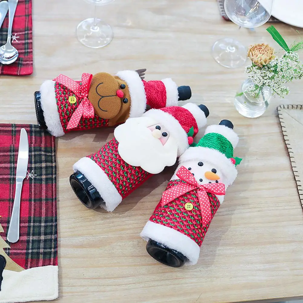 

Нетканый чехол для винной бутылки, женская сумочка для рождевечерние, сумочка для подарка, украшение для дома, необходимые товары