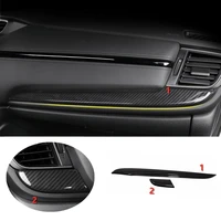 abs carbon fibre for honda crv cr v 2017 2018 lhd new style dashboard decorative strip cover trim car styling accessories 2pcs