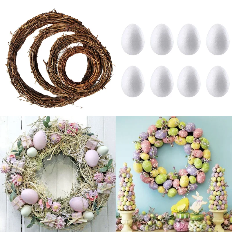 

White Birch Tree with 24 LED Lights Easter Party Decor Home Table Centerpiece Easter Eggs Wooden Craft Kids Party Gift Ornament