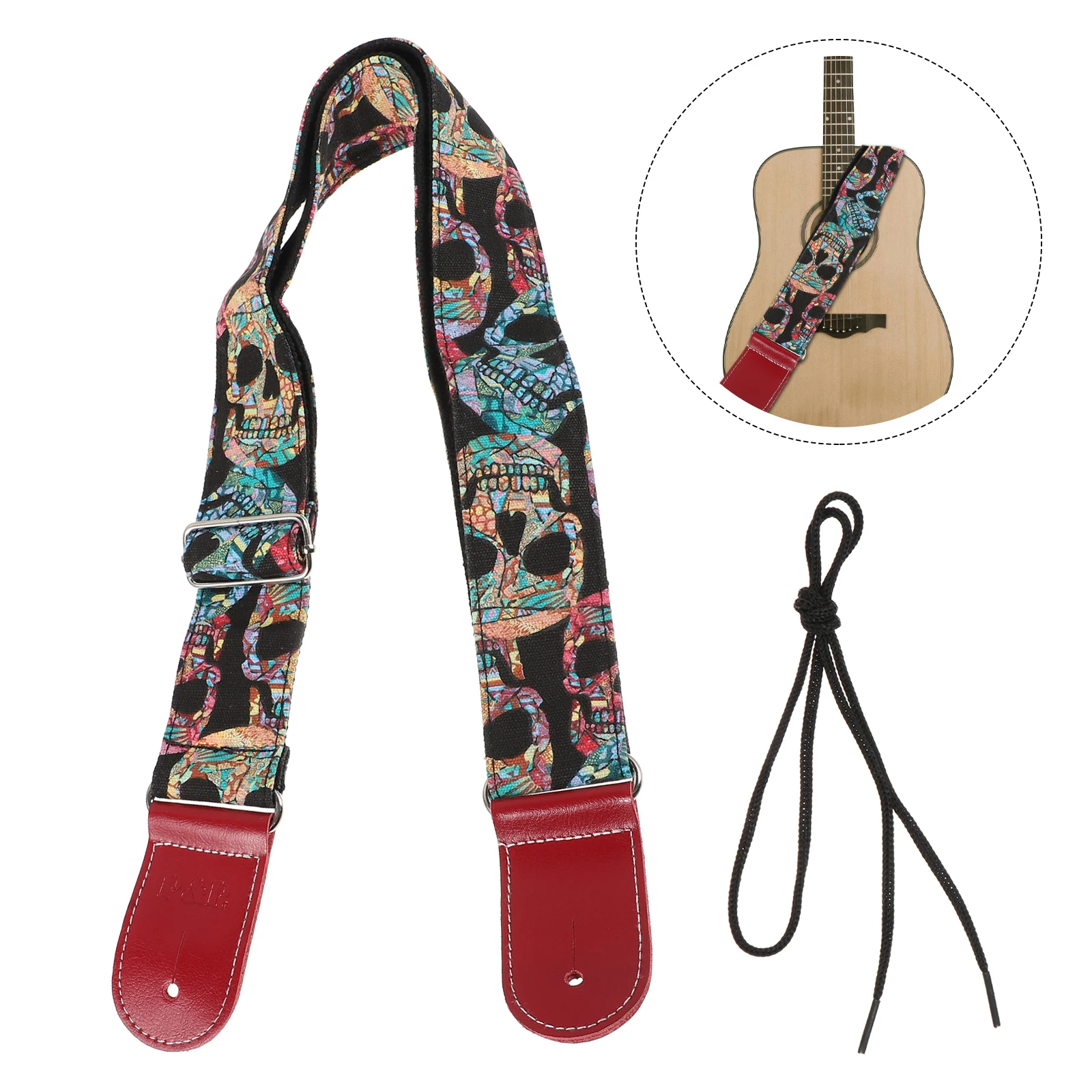 

1Pc Creative Guitar Strap Practical Acoustic Guitar Strap Cool Bass Belt