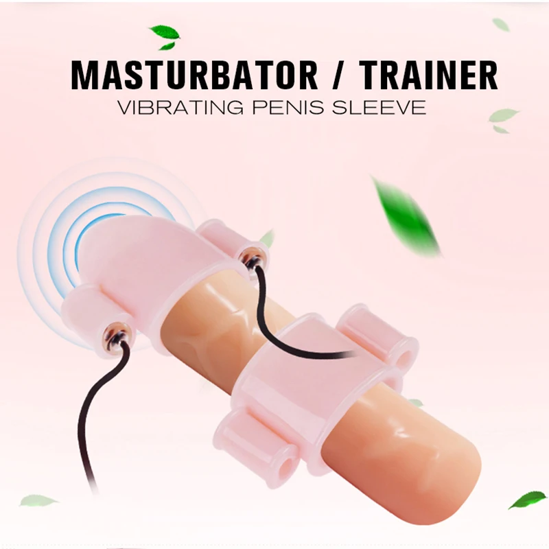 Вибрирующие яйца с гибкими колпачками Мужской мастурбатор мини вибратор пуля