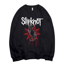 Todhoof Slipknot Альтернативная металлическая лента унисекс вырез лодочкой хлопковая толстовка Азиатский размер