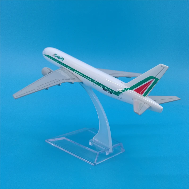 16 см масштаб 1:400 самолеты авиа Alitalia Боинг B777 модель самолета литые игрушки